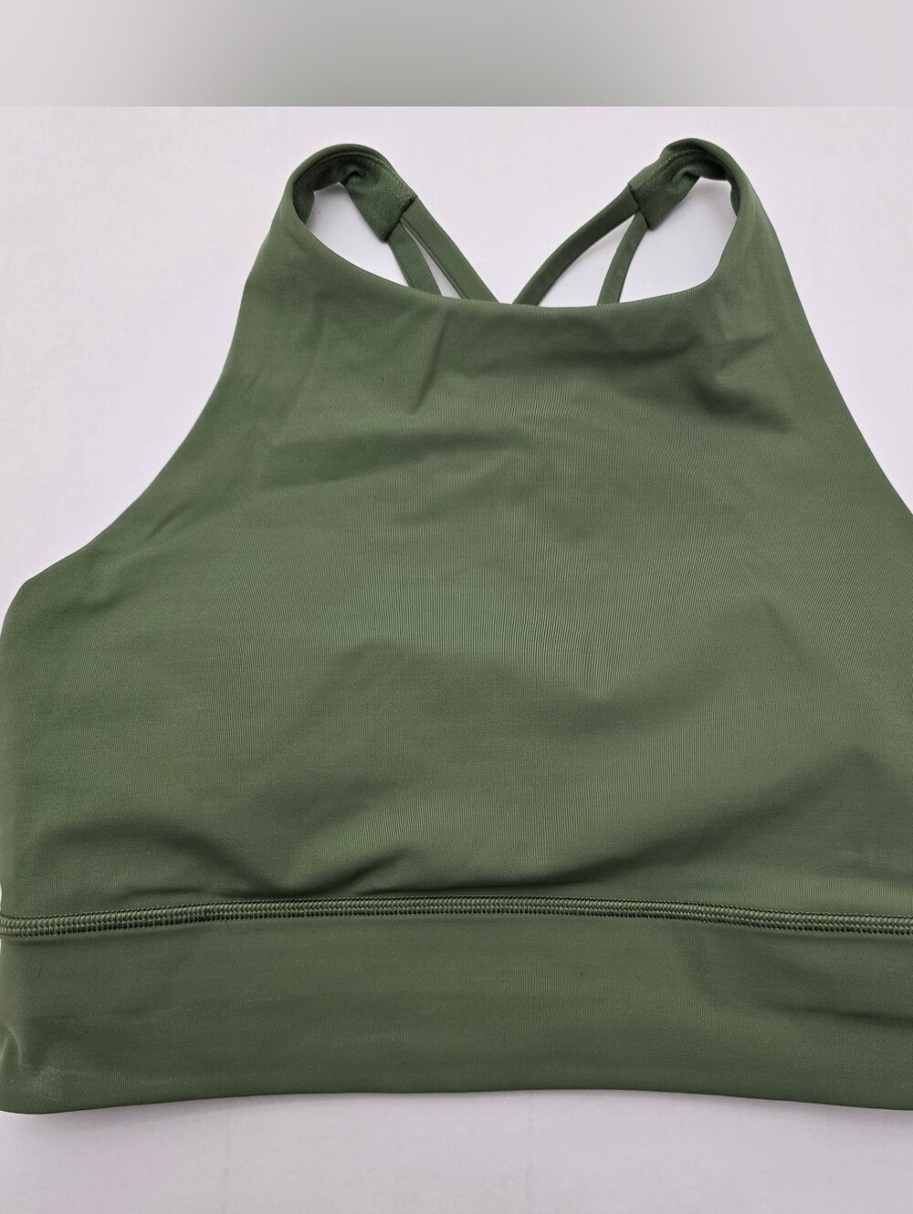 lululemon athletica Olive High-Neck Strappy Sports Bra
